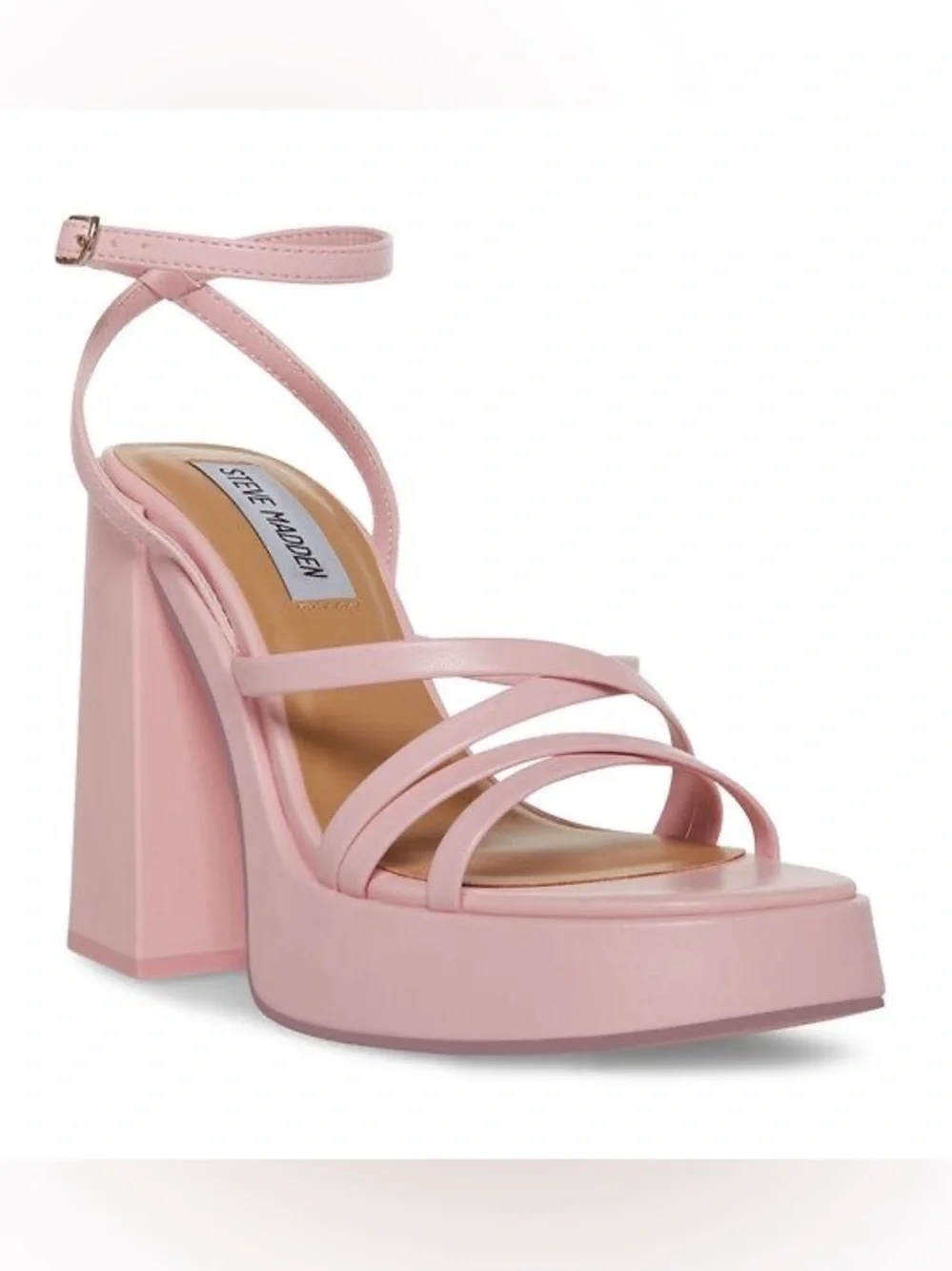 Steve Madden Affection Strappy Platform Pink Sandal